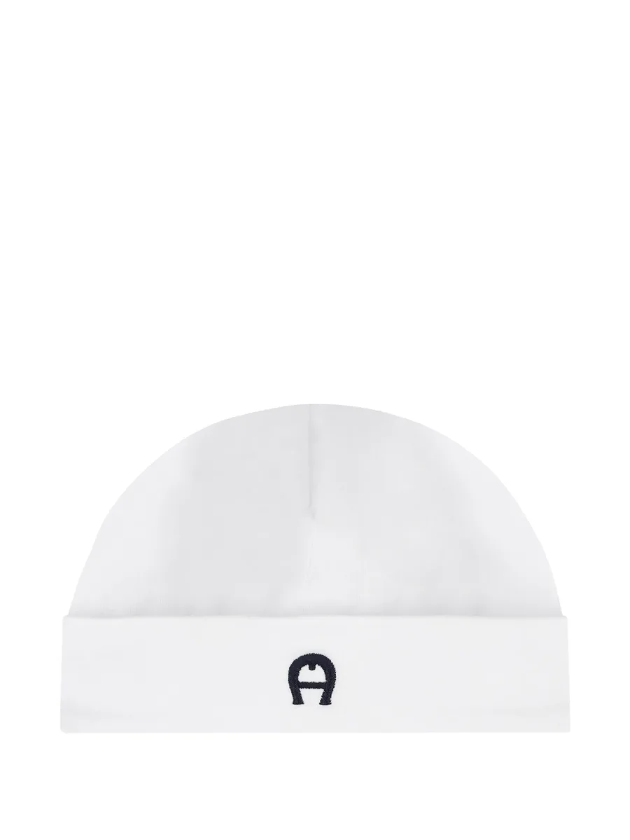 logo-embroidered beanie 1