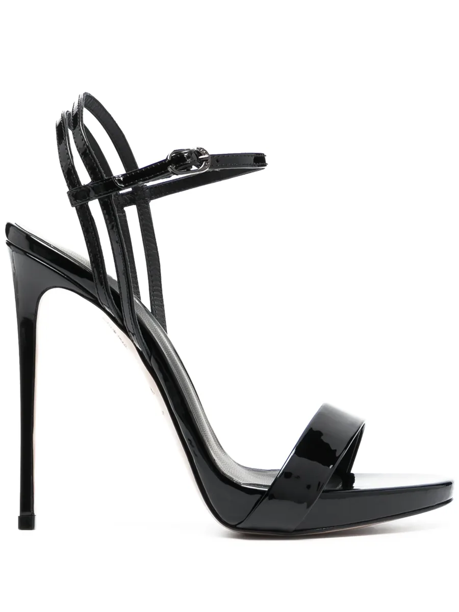 Gwen patent-leather stiletto sandals 2