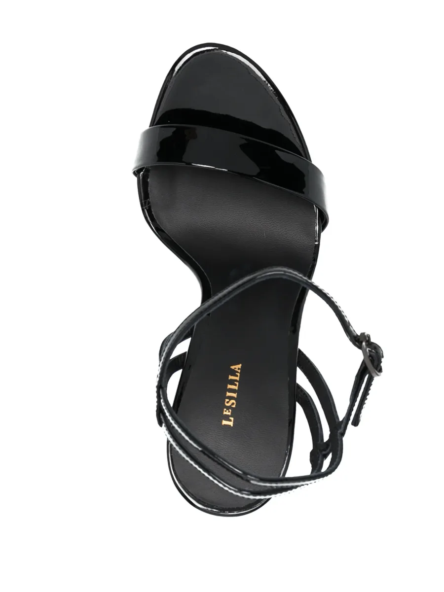 Gwen patent-leather stiletto sandals 8