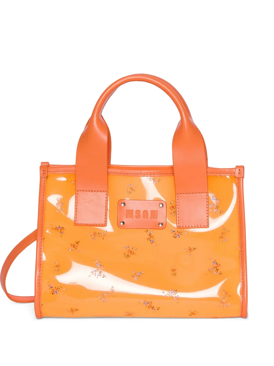 floral handle tote bag 1
