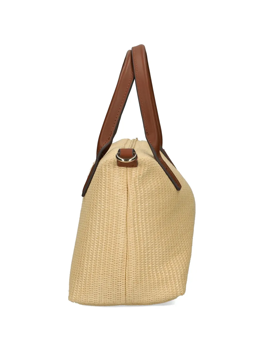 woven top-handle tote bag 7