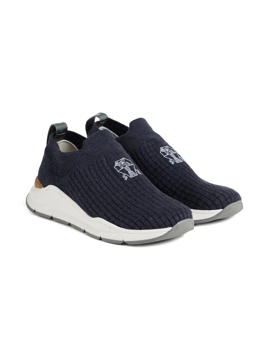 logo-detail slip-on sneakers 2