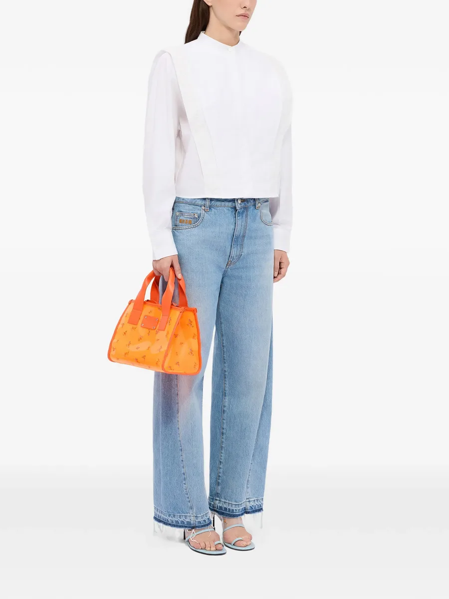 floral handle tote bag 3