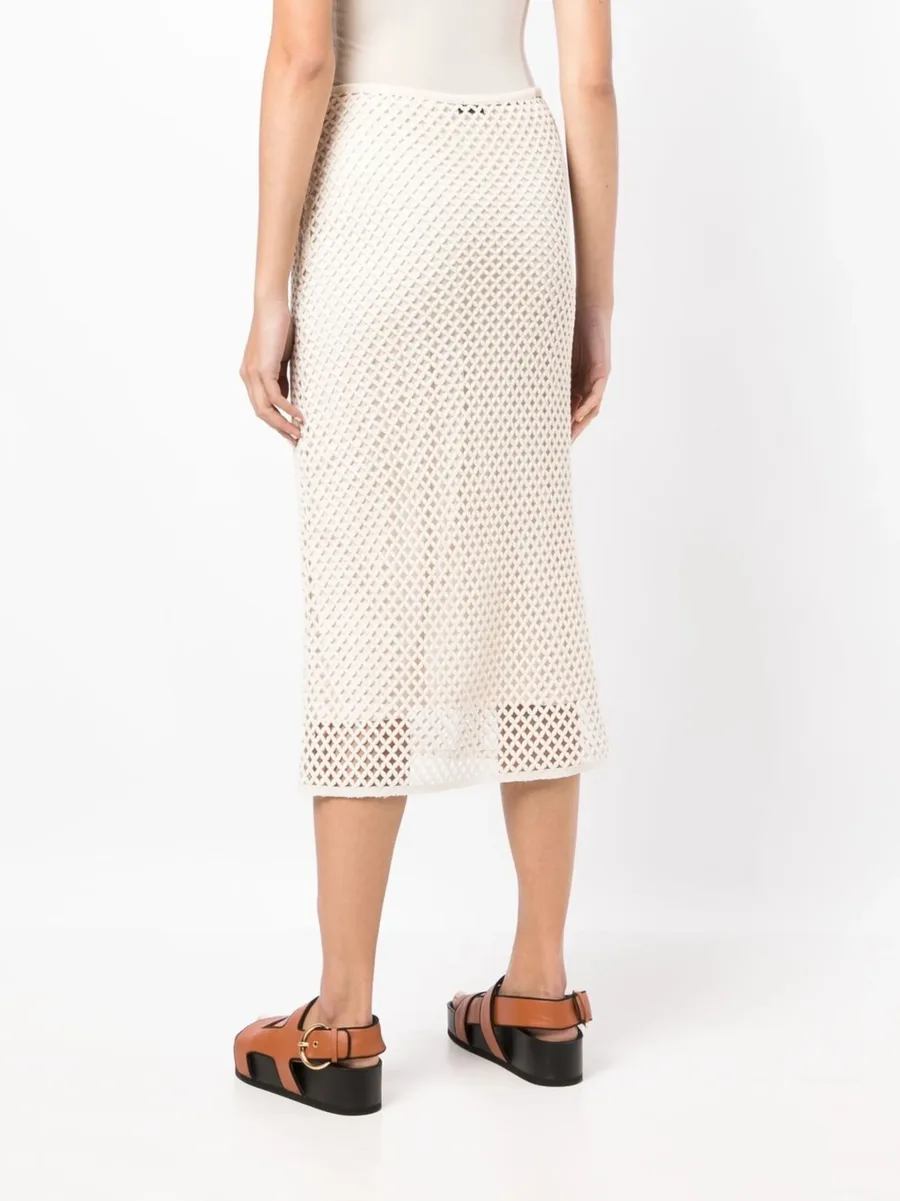 open-knit midi skirt 7