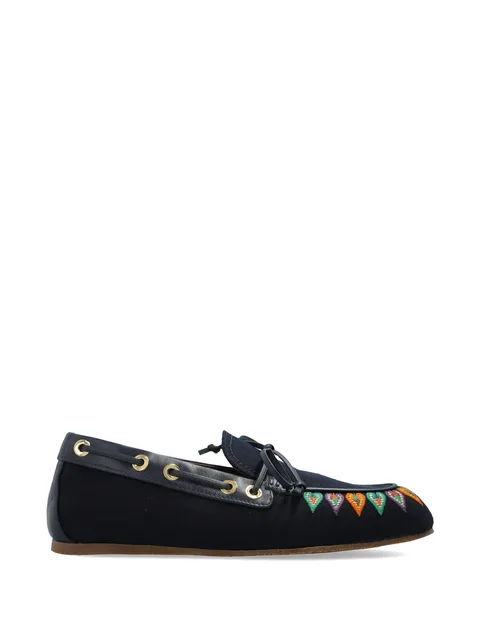 embroidered eyelet sneakers