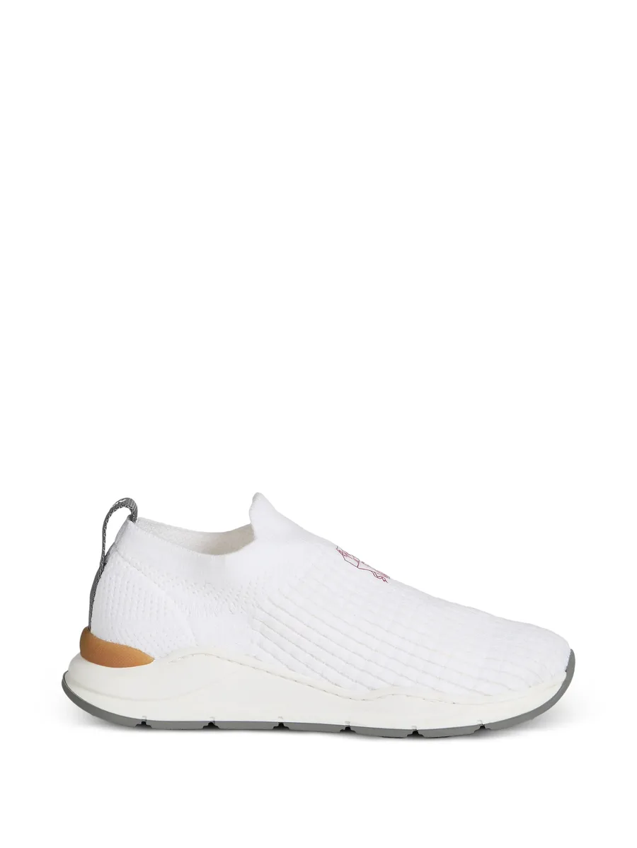 techno cotton slip-on runners with embroidered logo 3