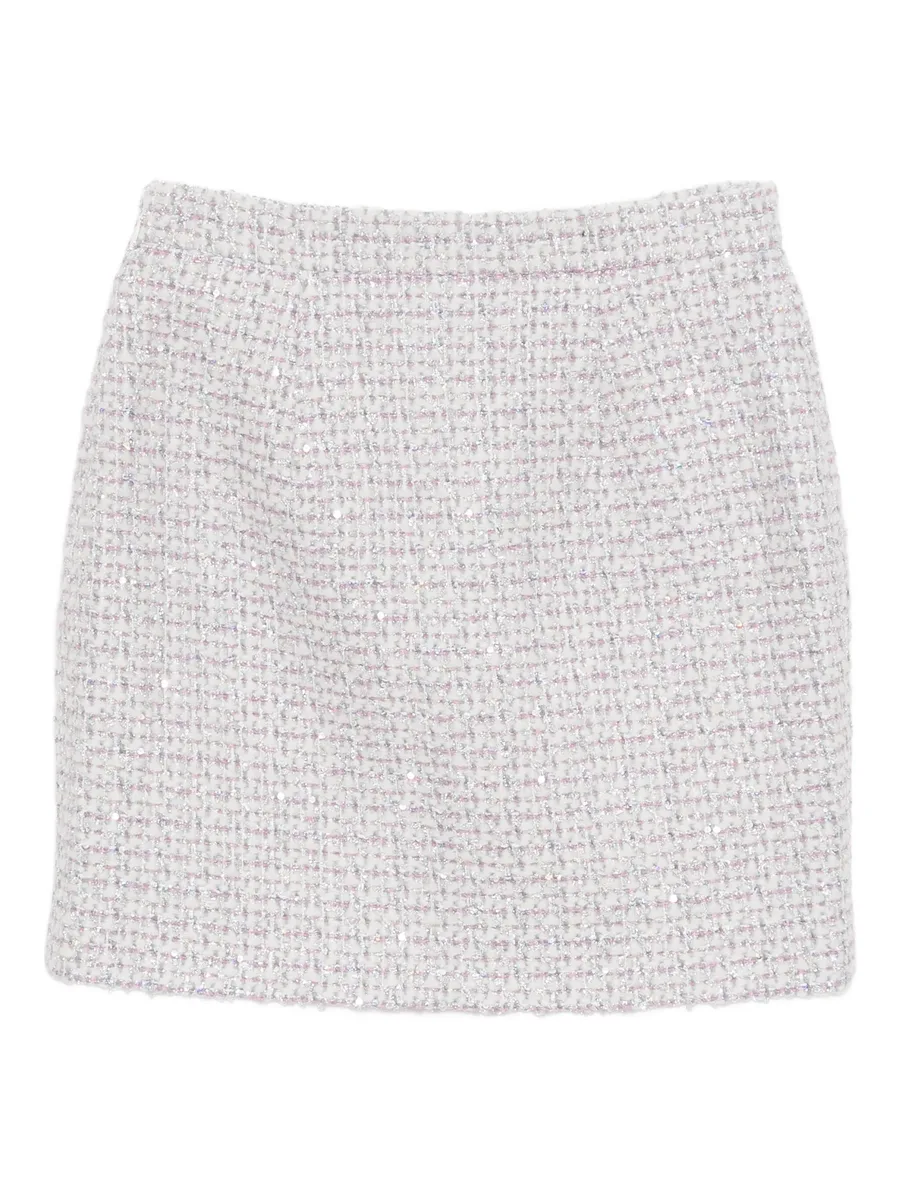 sequin-embellished tweed skirt 3
