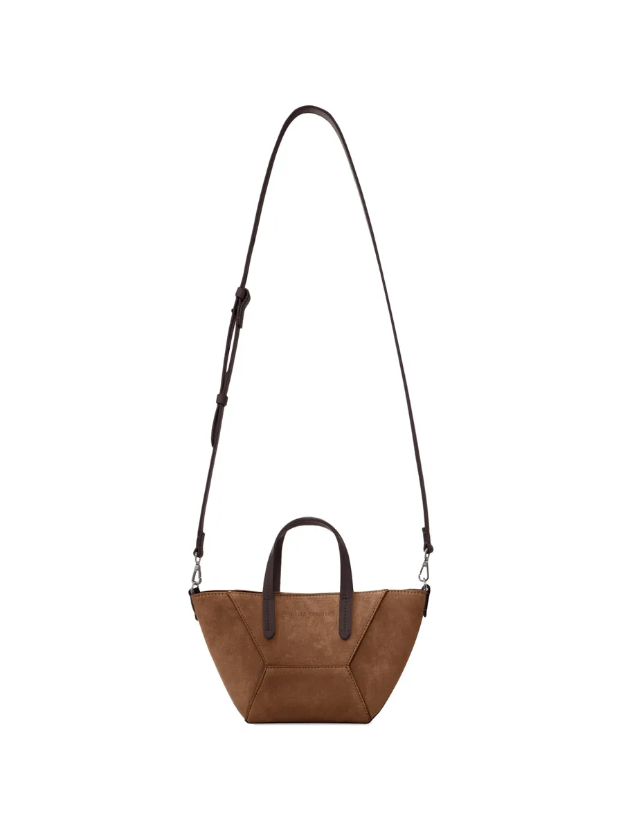 leather panelled tote bag 5