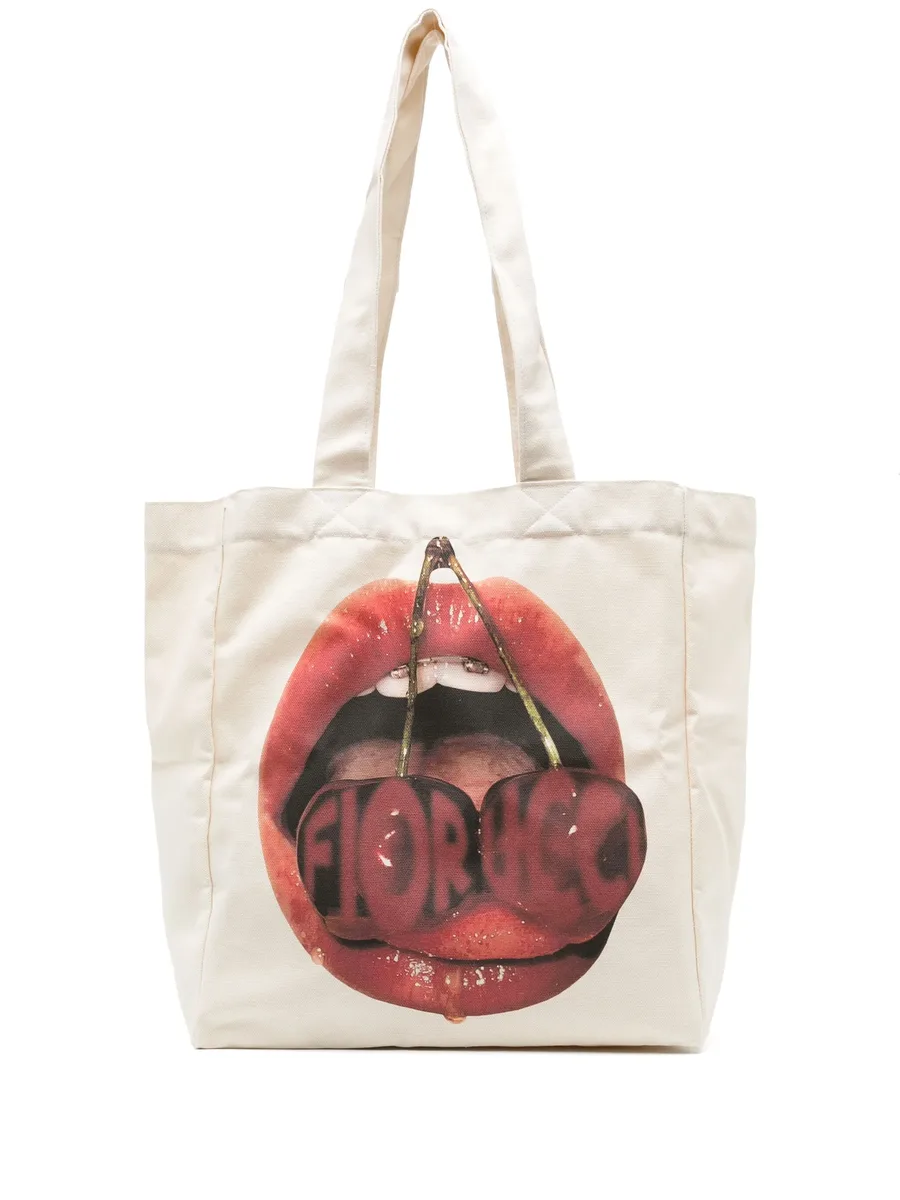 graphic-printed tote bag 1