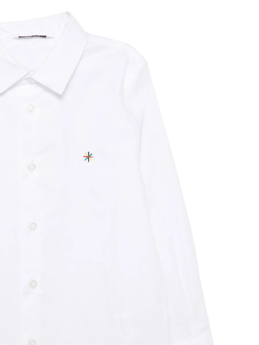 рубашка с вышитым логотипом 5