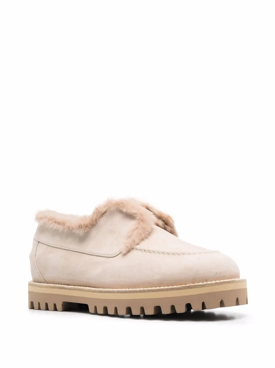 Yacht shearling-lined suede loafers 4