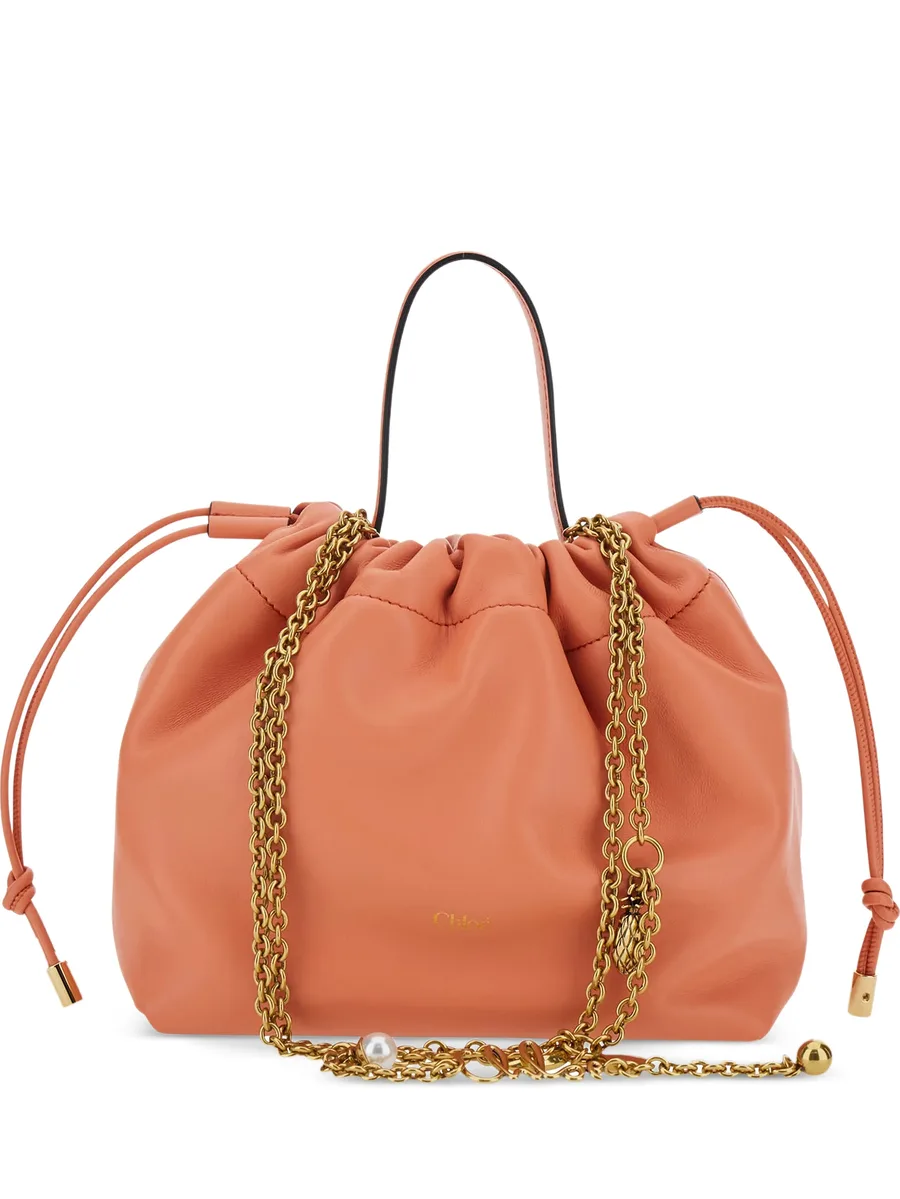 drawstring chain-link tote bag 1