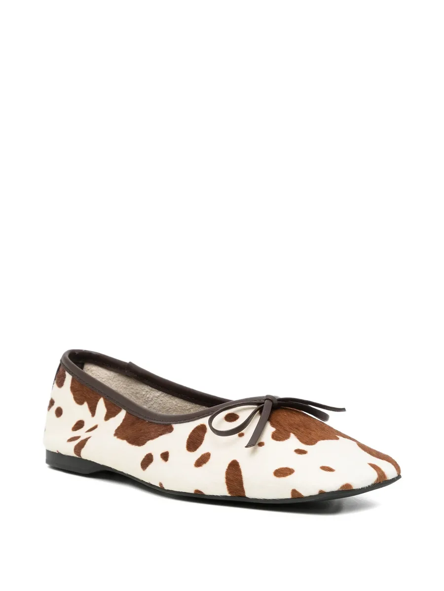 Becca VI cow-print ballet flats 4