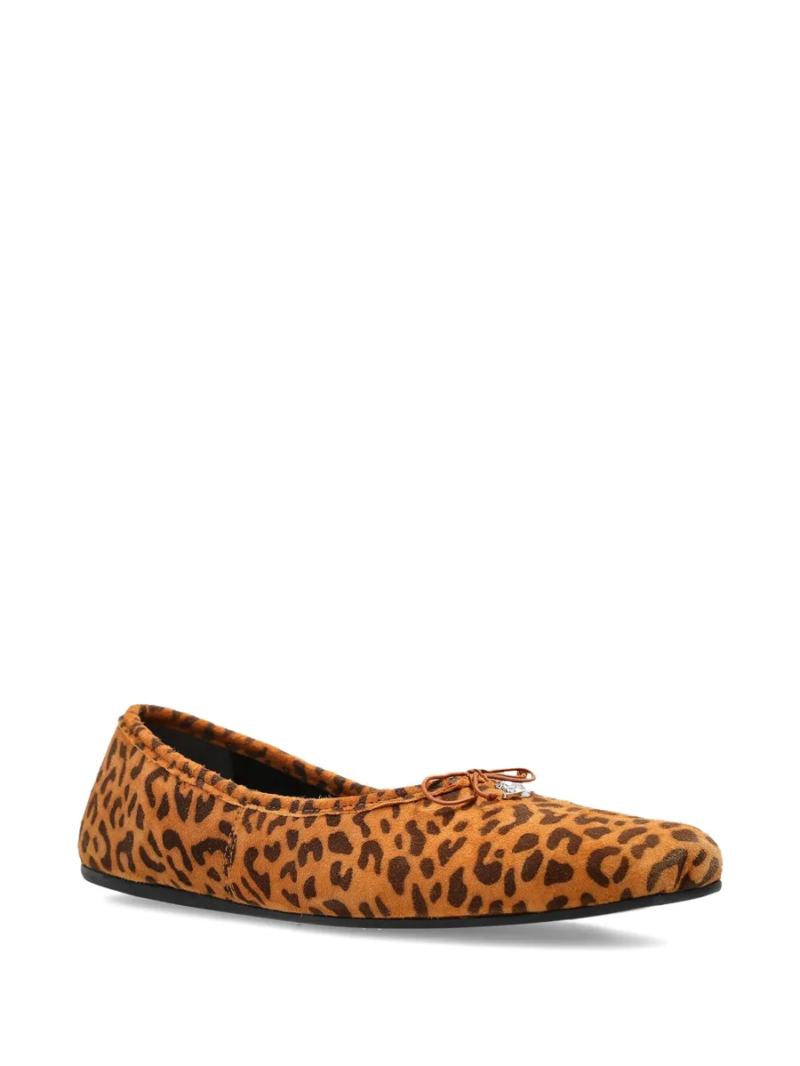 leopard print bow trainers 3