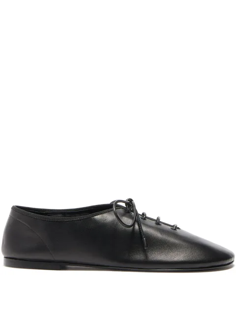 Glove lace-up ballet flats