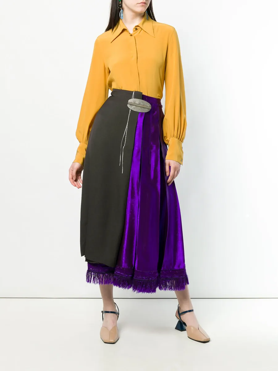 асимметричная юбка с запахом 1