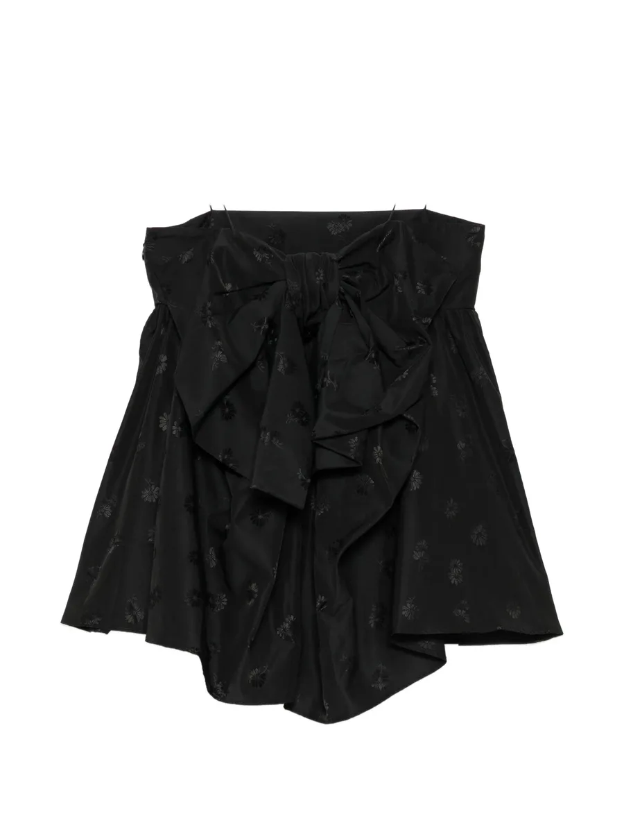 floral-embroidered empire-line top 1
