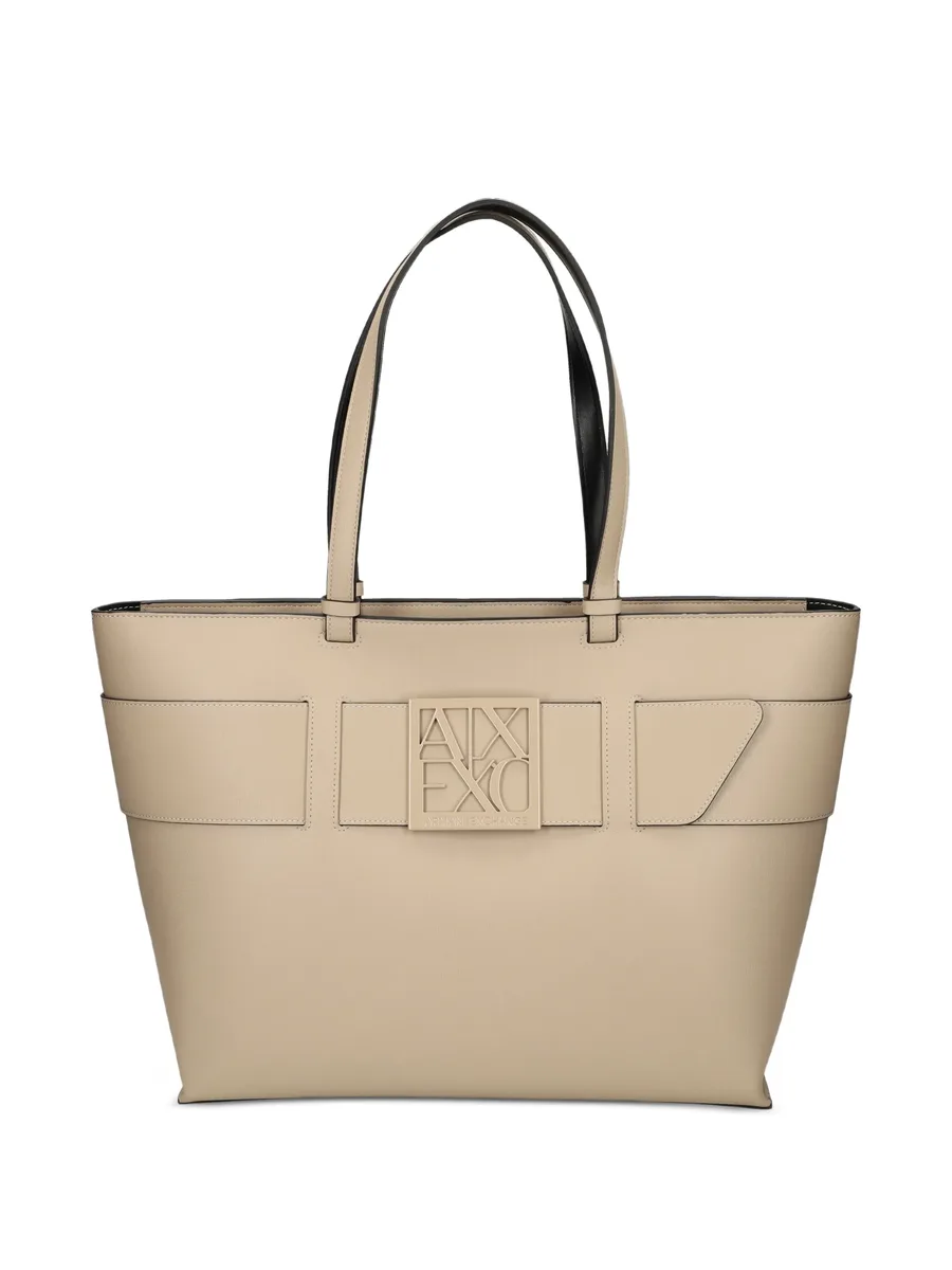 logo-plaque tote bag 1