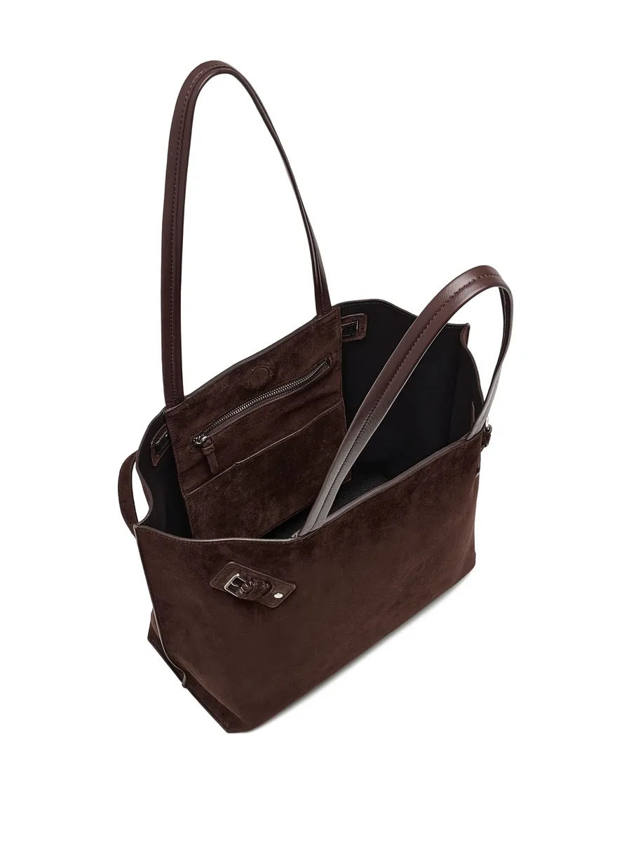 large Days buckle-detail suede tote bag 8