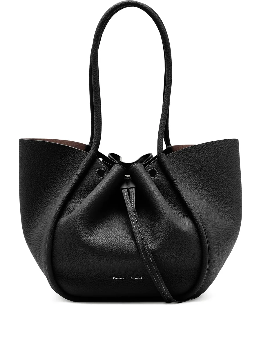 large Ruched tote bag 2