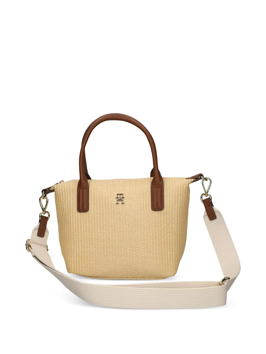 woven top-handle tote bag 12