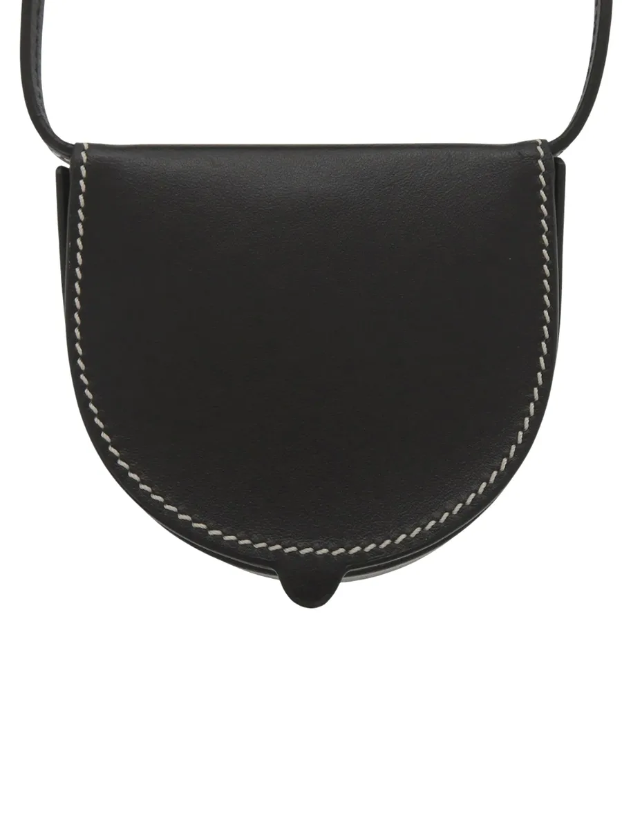 мини-сумка через плечо Soft Calfskin Anagram Heel Pouch (2019 год) 9