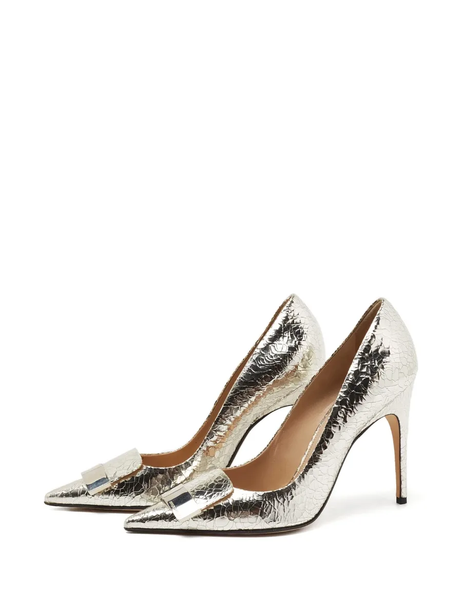 2024 croc-embossed buckle pumps 7