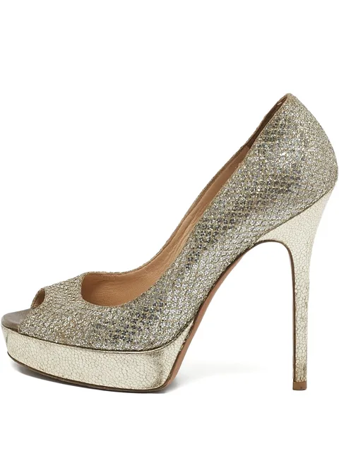 Luna Glitter Leather Pumps
