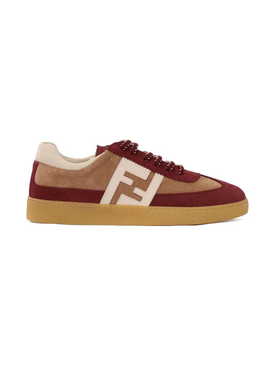 logo-detail suede trainers 3