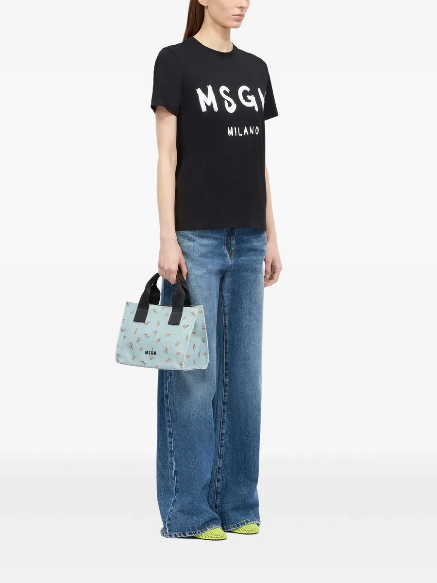 floral-print tote bag 3