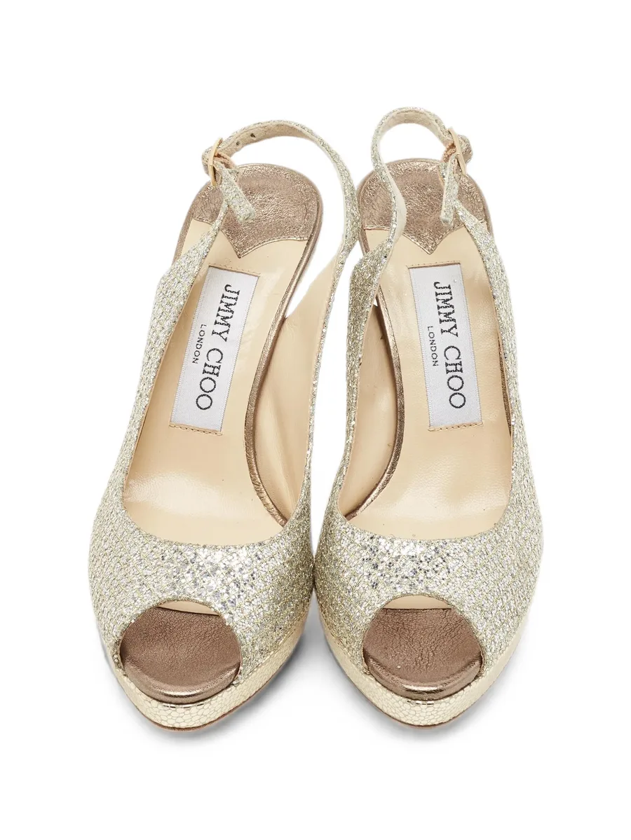 Nova peep-toe slingback pumps 7