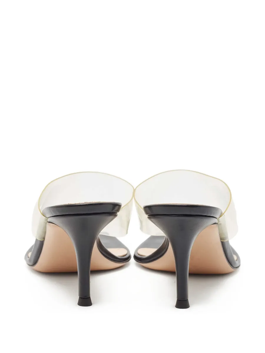 pre-owned 75mm transparent-strap sandals 6
