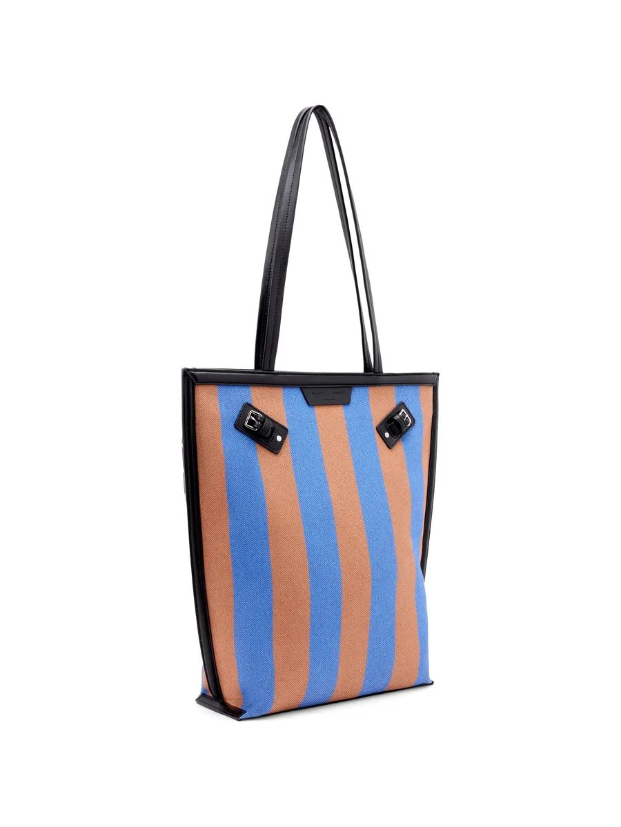 North South Days striped canvas tote bag 9