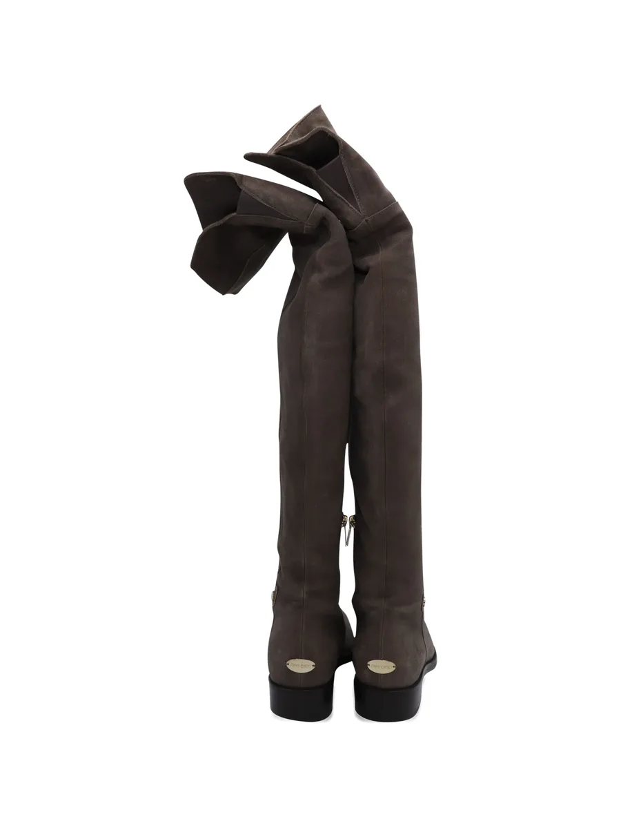 suede knee-length boots 8