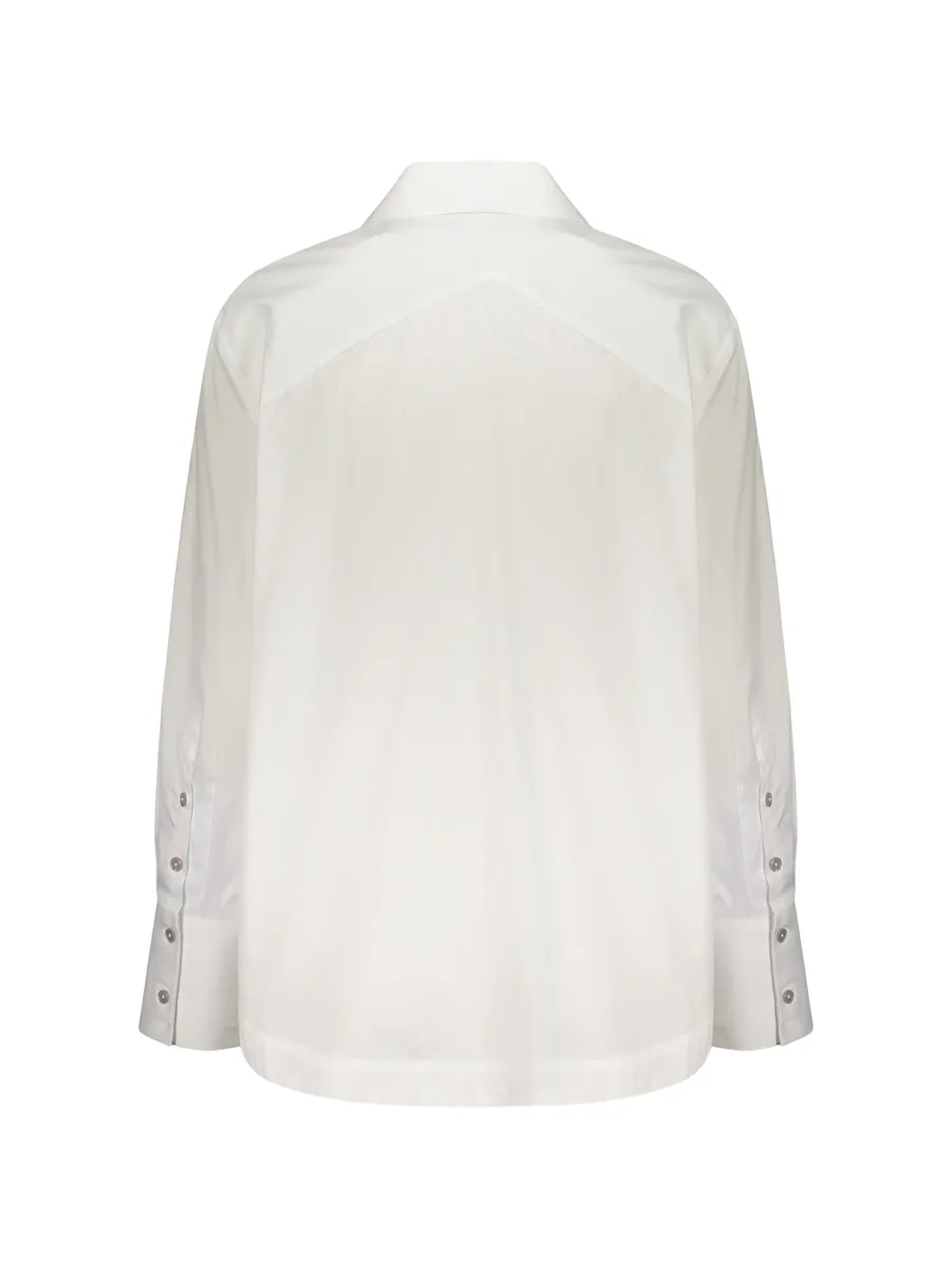 French-collar button-up shirt 2