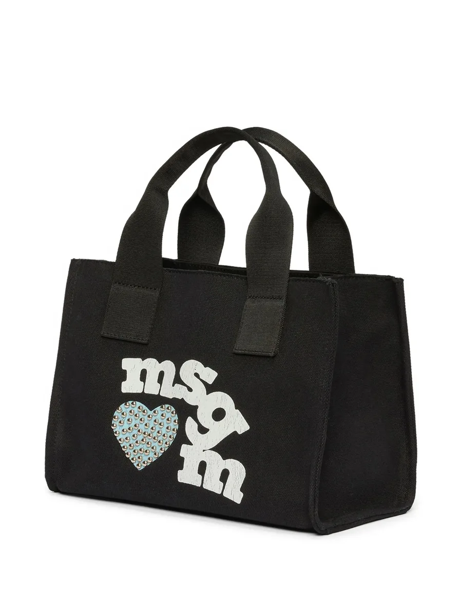 heart-print tote bag 7