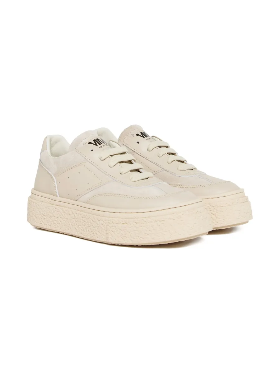 platform leather-suede trainers 3