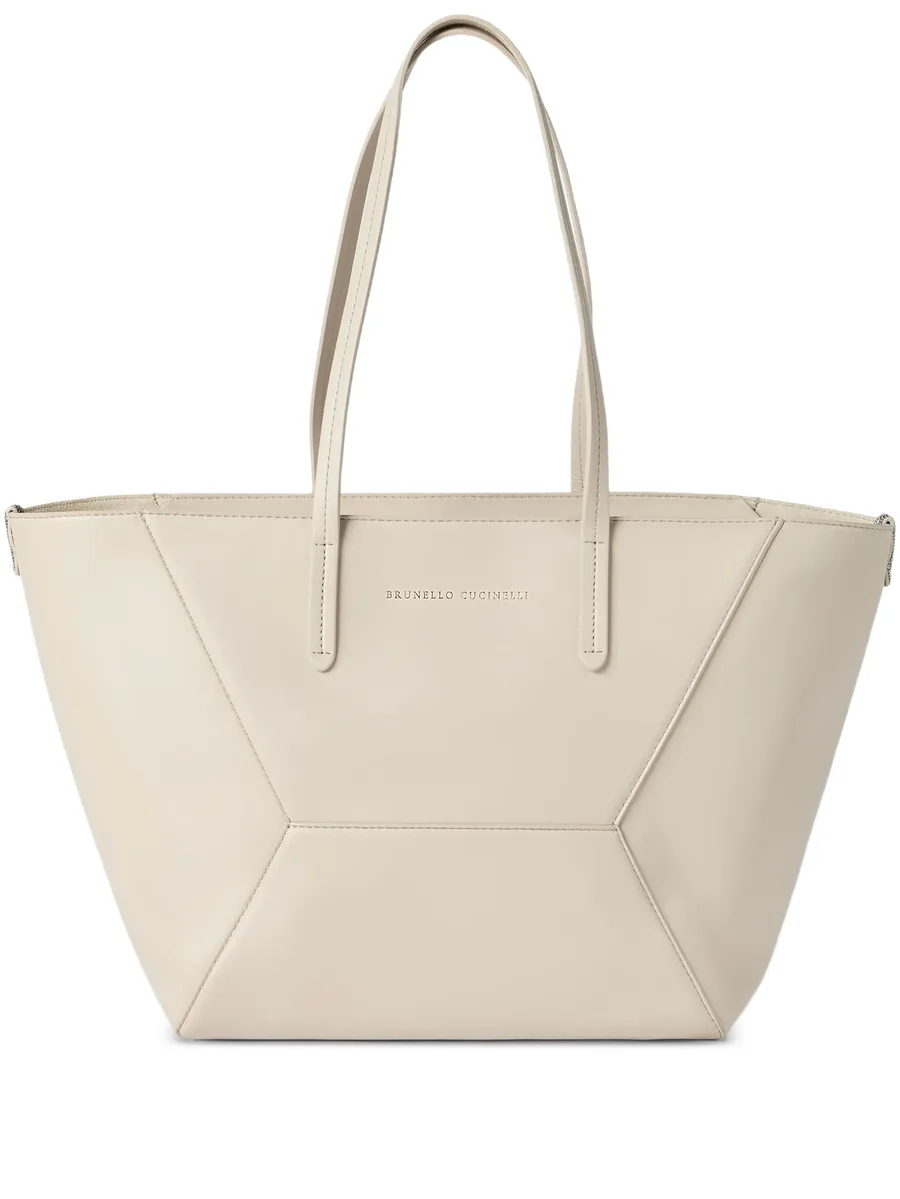 small BC Duo leather tote bag 2