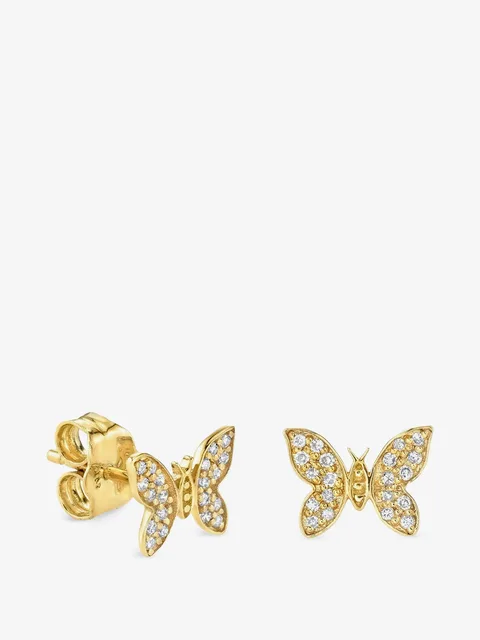 серьги Butterfly с бриллиантами