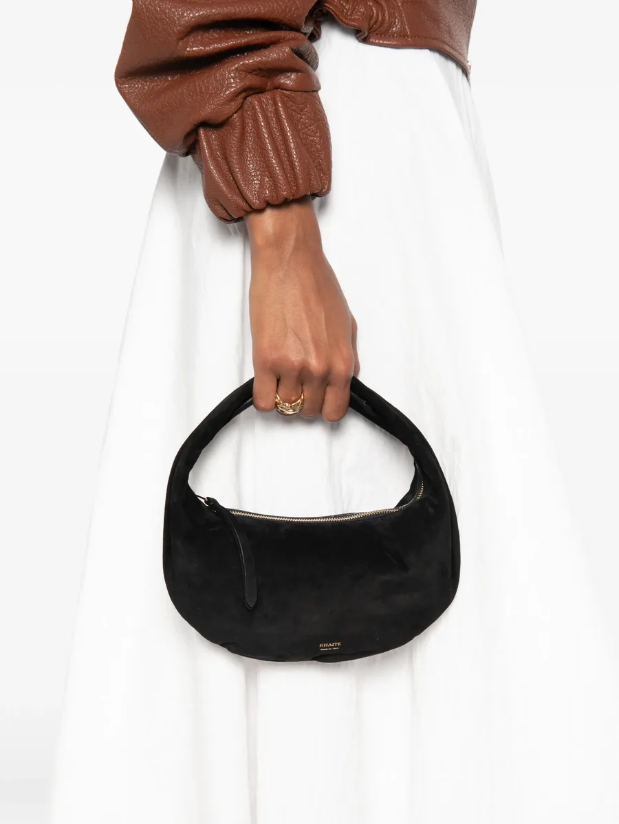mini Olivia suede tote bag 3