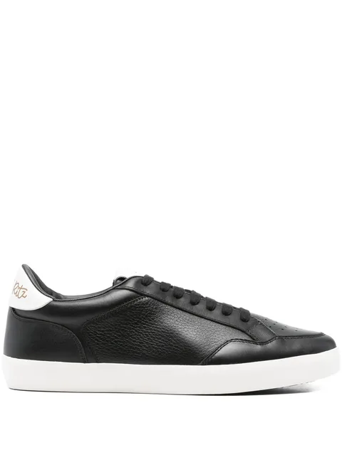perforated leather sneakers