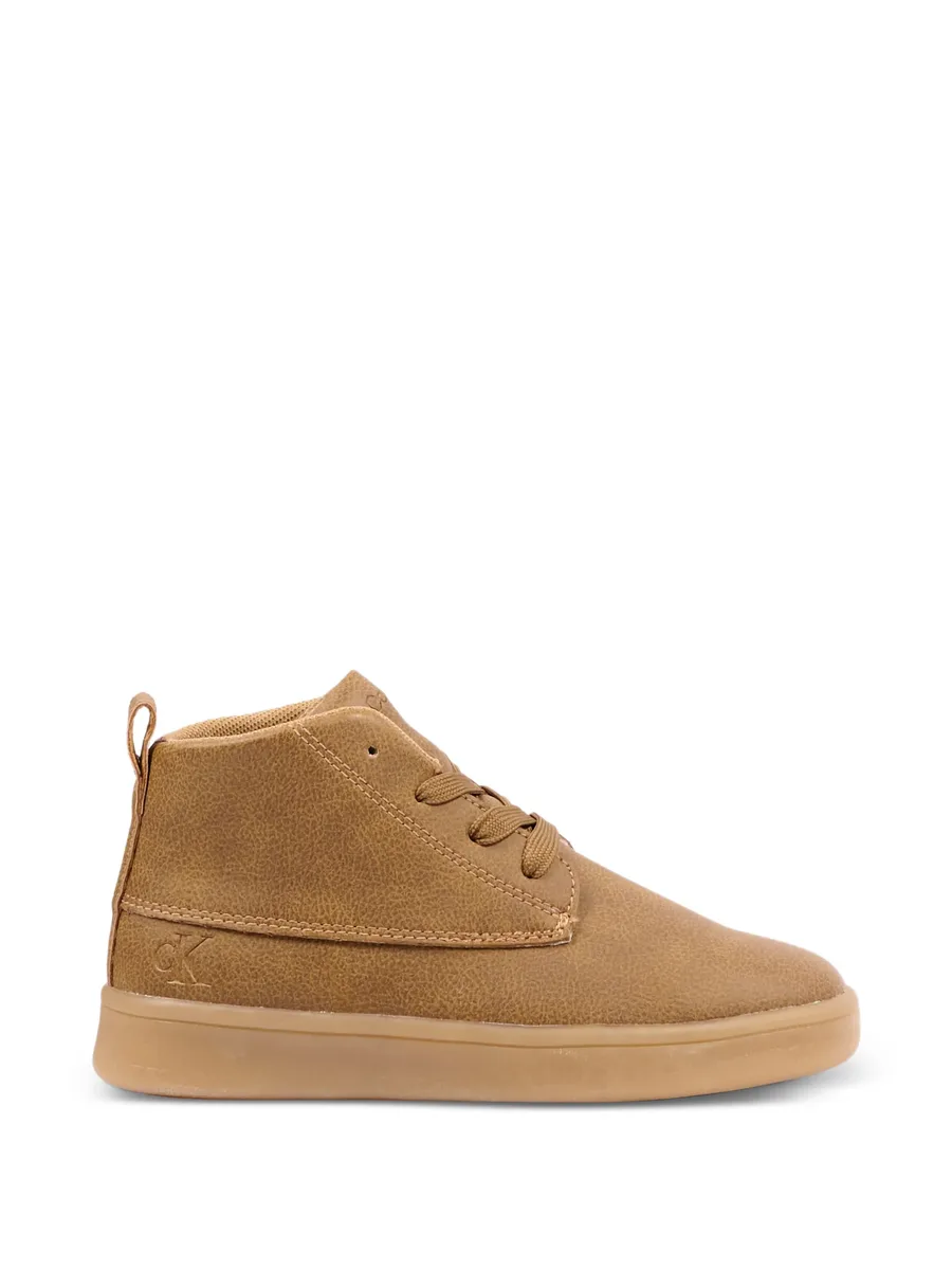 logo-embossed high-top sneakers 3