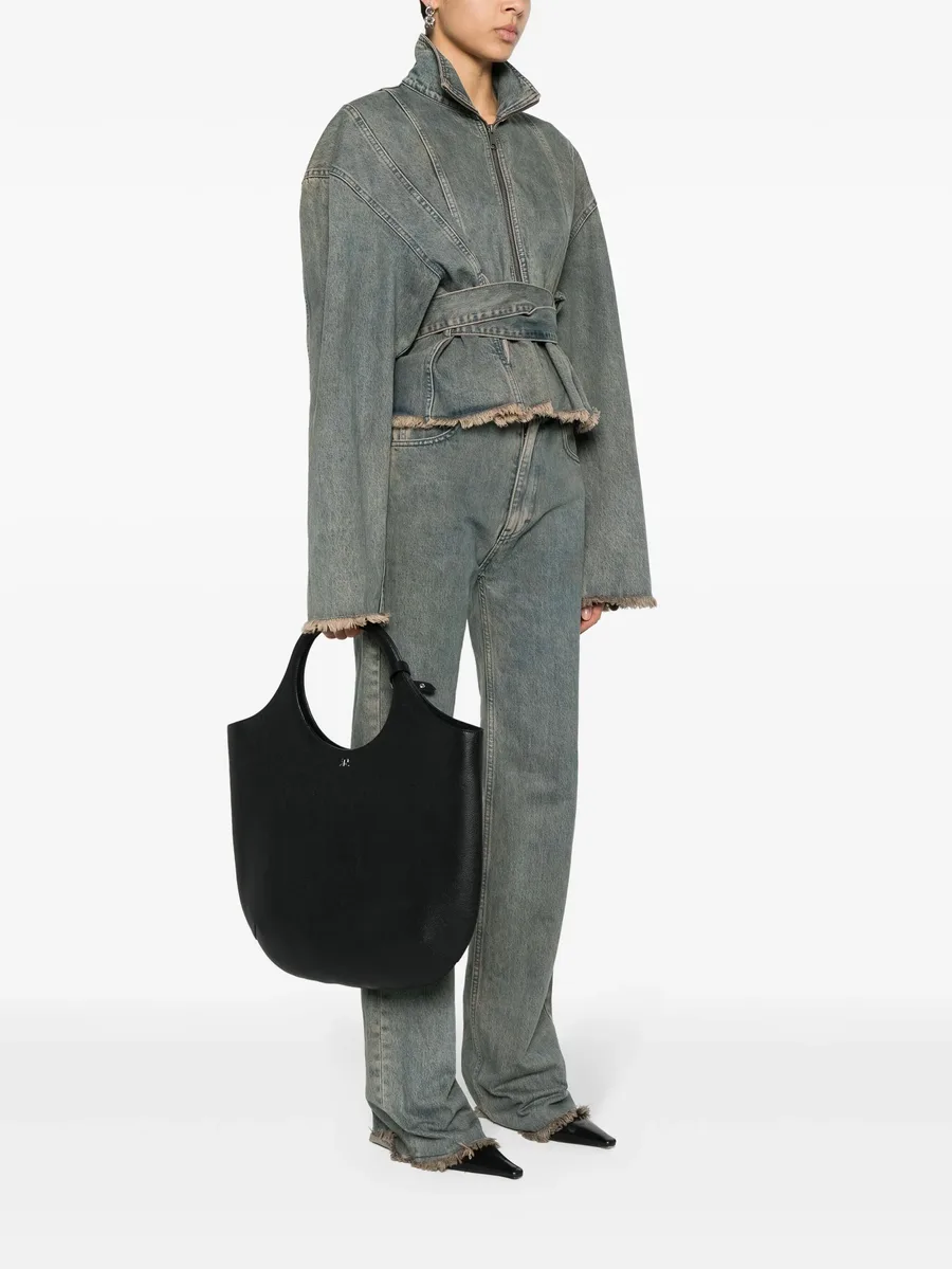 large Holy leather tote bag 3