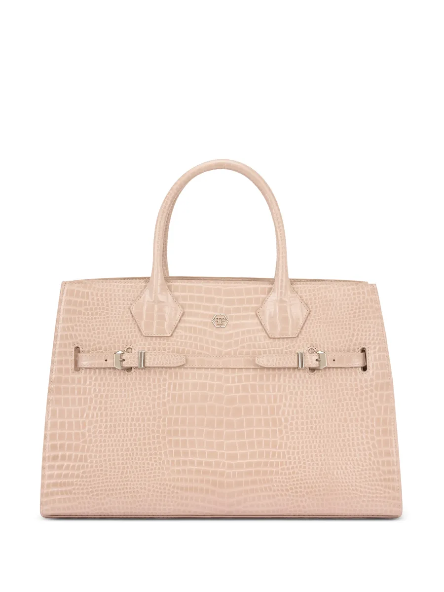 crocodile-effect tote bag 1