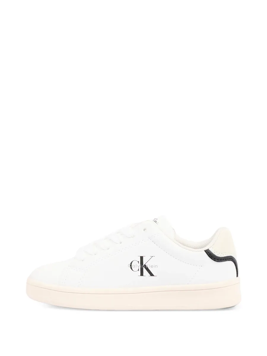 logo-print leather sneakers 5