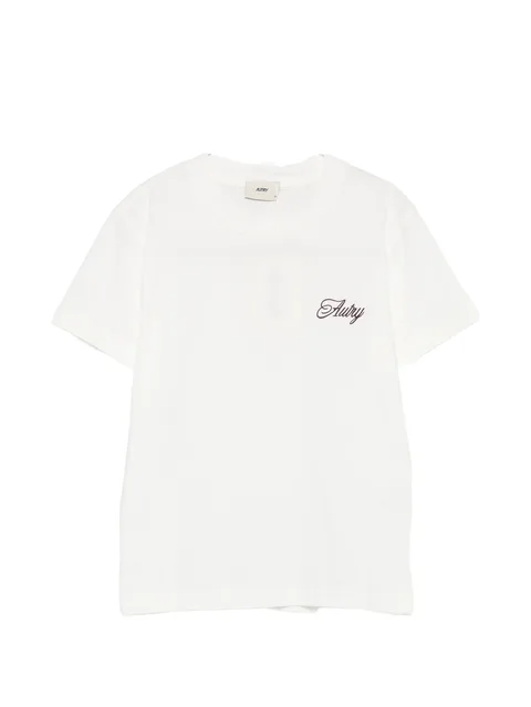 logo-embroidered T-shirt