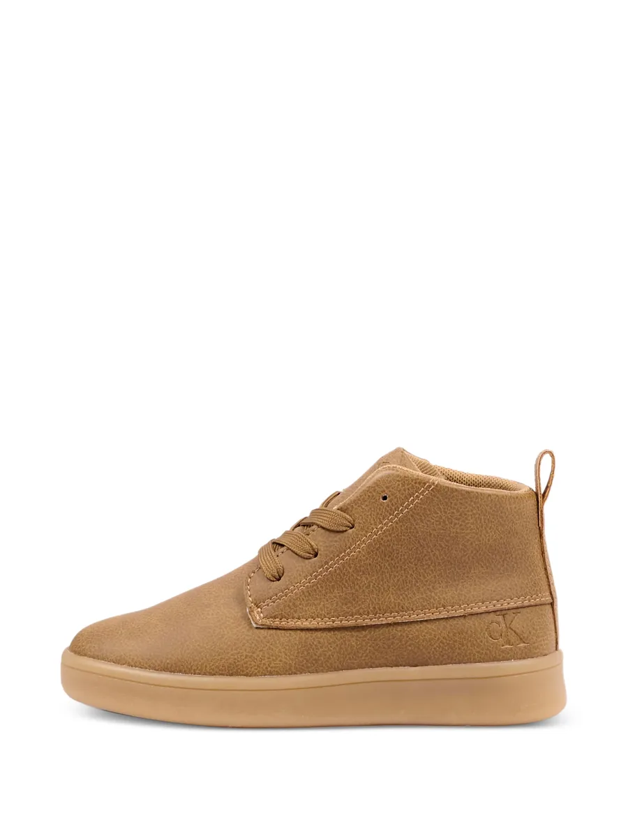 logo-embossed high-top sneakers 5