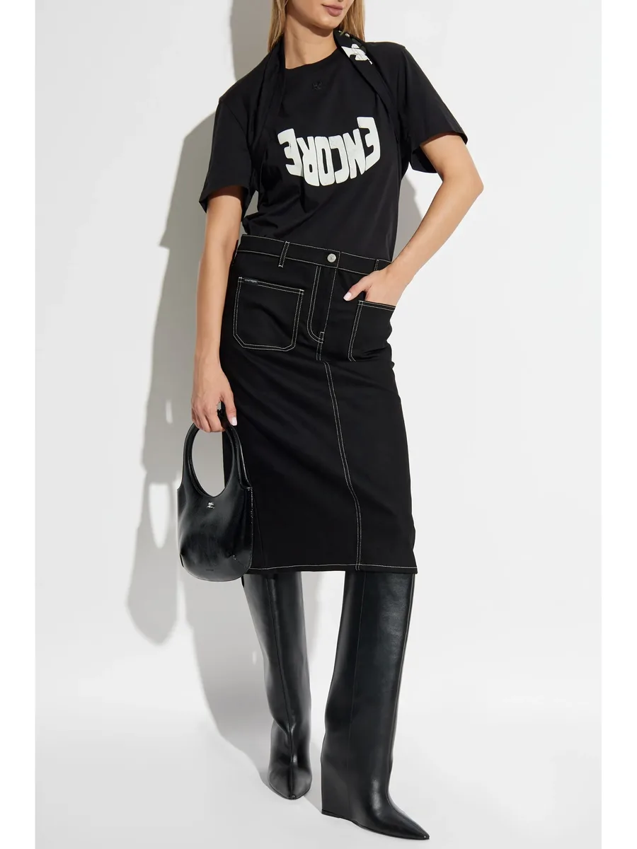 denim straight skirt 3