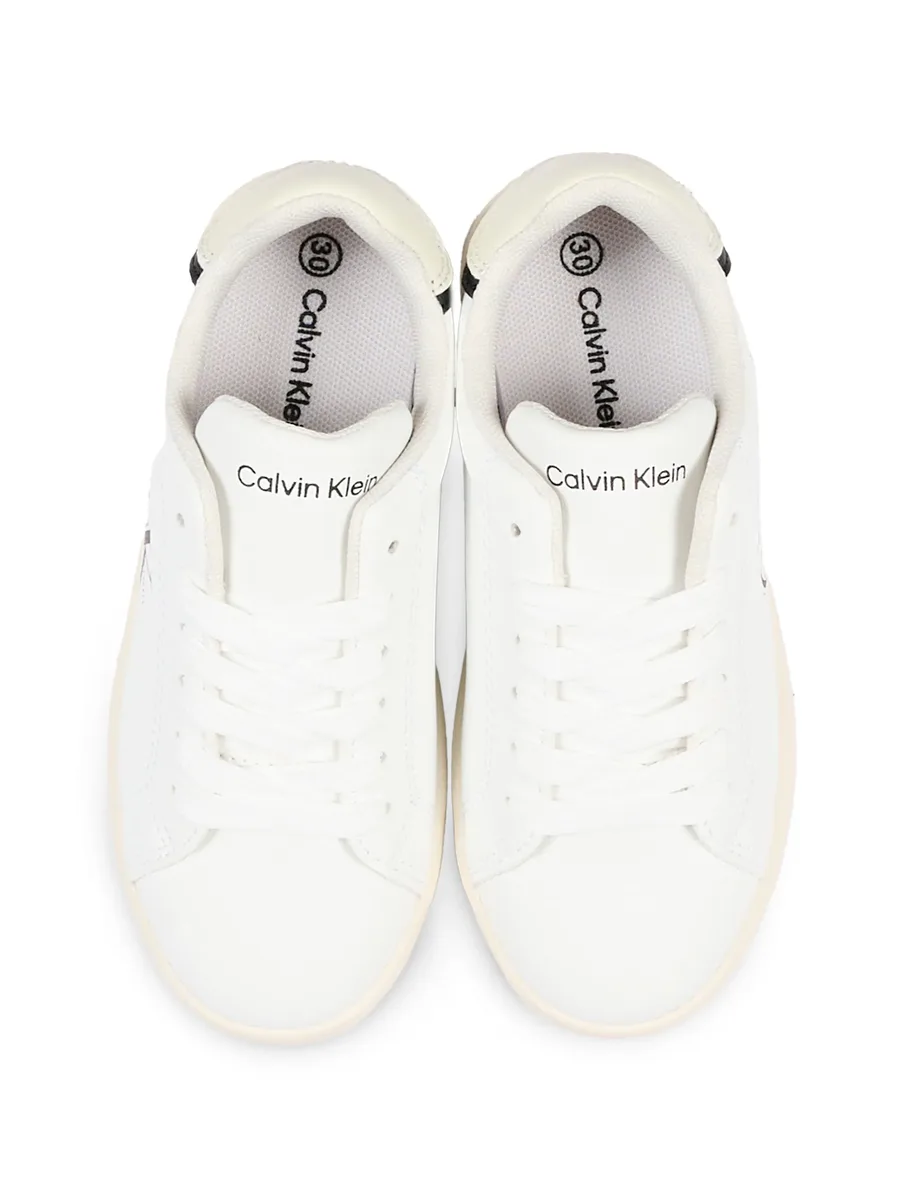 logo-print leather sneakers 8