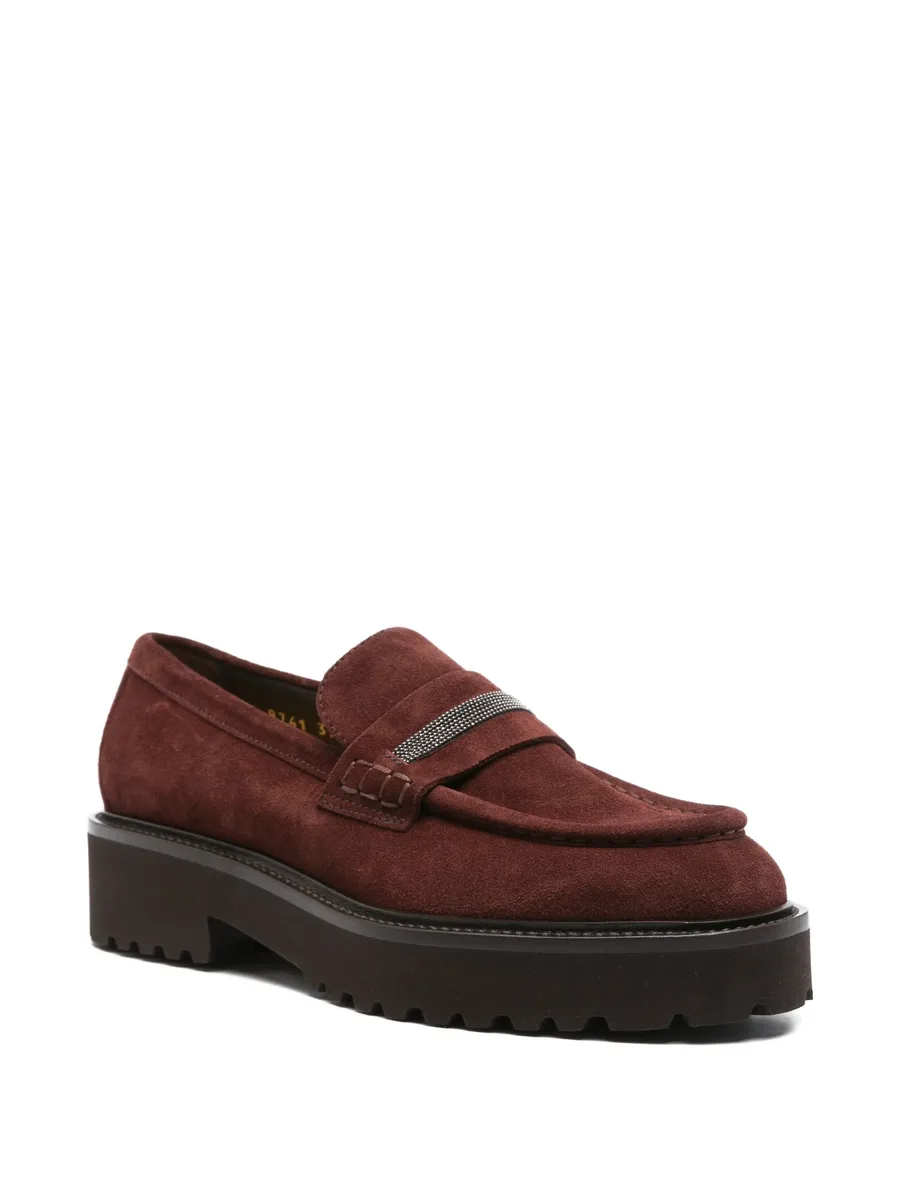 chain-embellishment loafers 4
